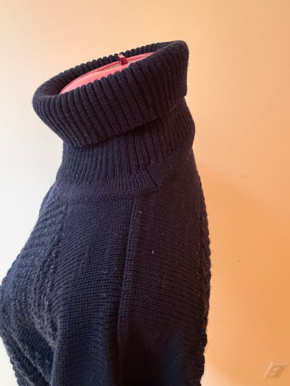 S.N.S. Herning Navy Wool Turtleneck Fisherman's Sweater : Unisex Sz 'S' - Picture 2 of 16